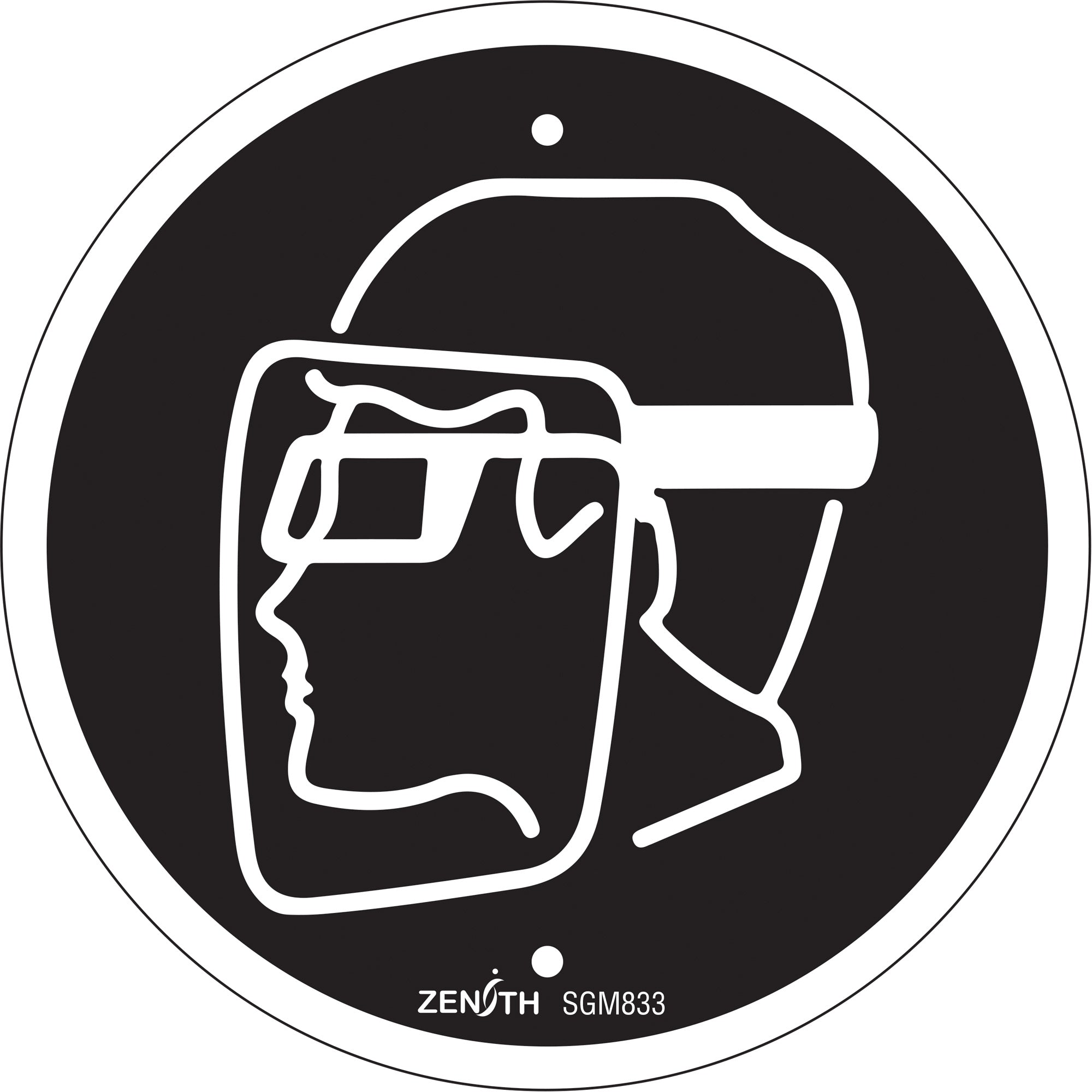 Face Protection Required CSA Standard Safety Sign, 6