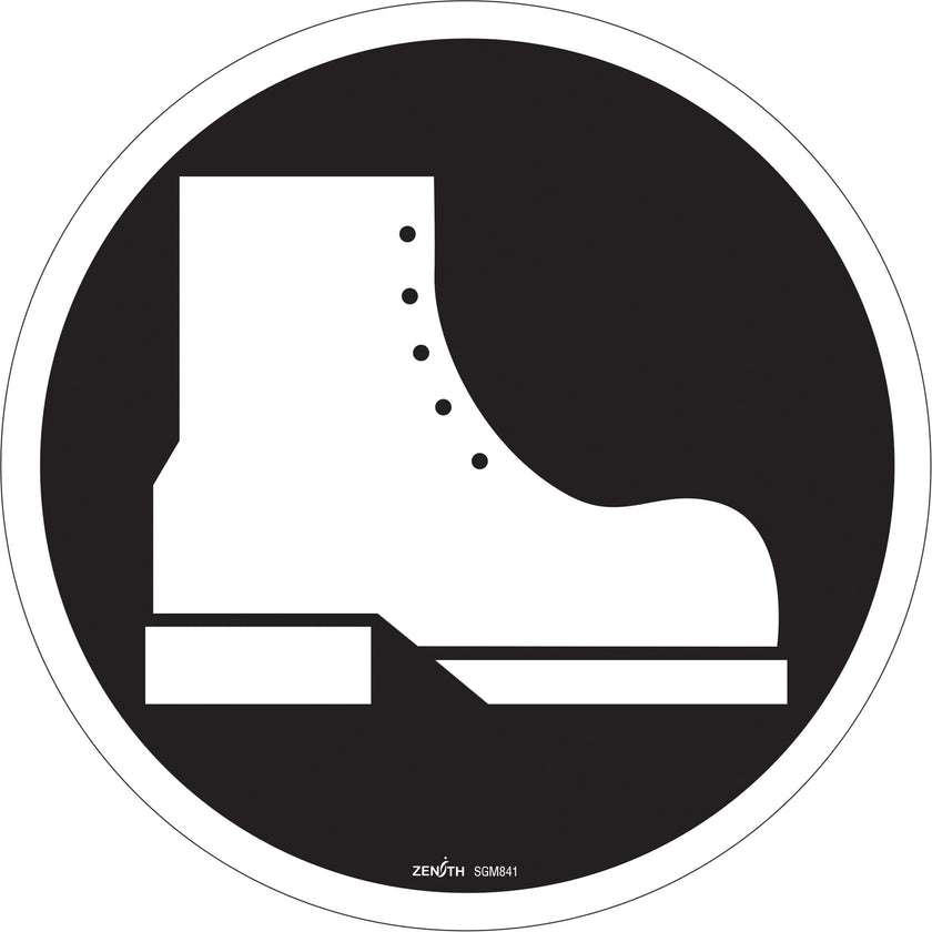 Protection des pieds obligatoire - Panneau de sécurité conforme à la norme CSA