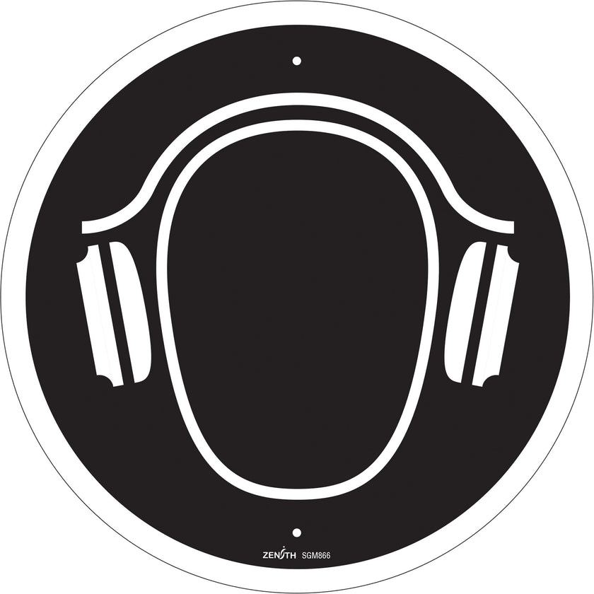 Hearing Protection Required CSA Standard Safety Sign, 12