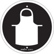 Panneau de sécurité de protection vestimentaire conforme à la norme CSA, 15 x 15 cm, plastique, pictogramme