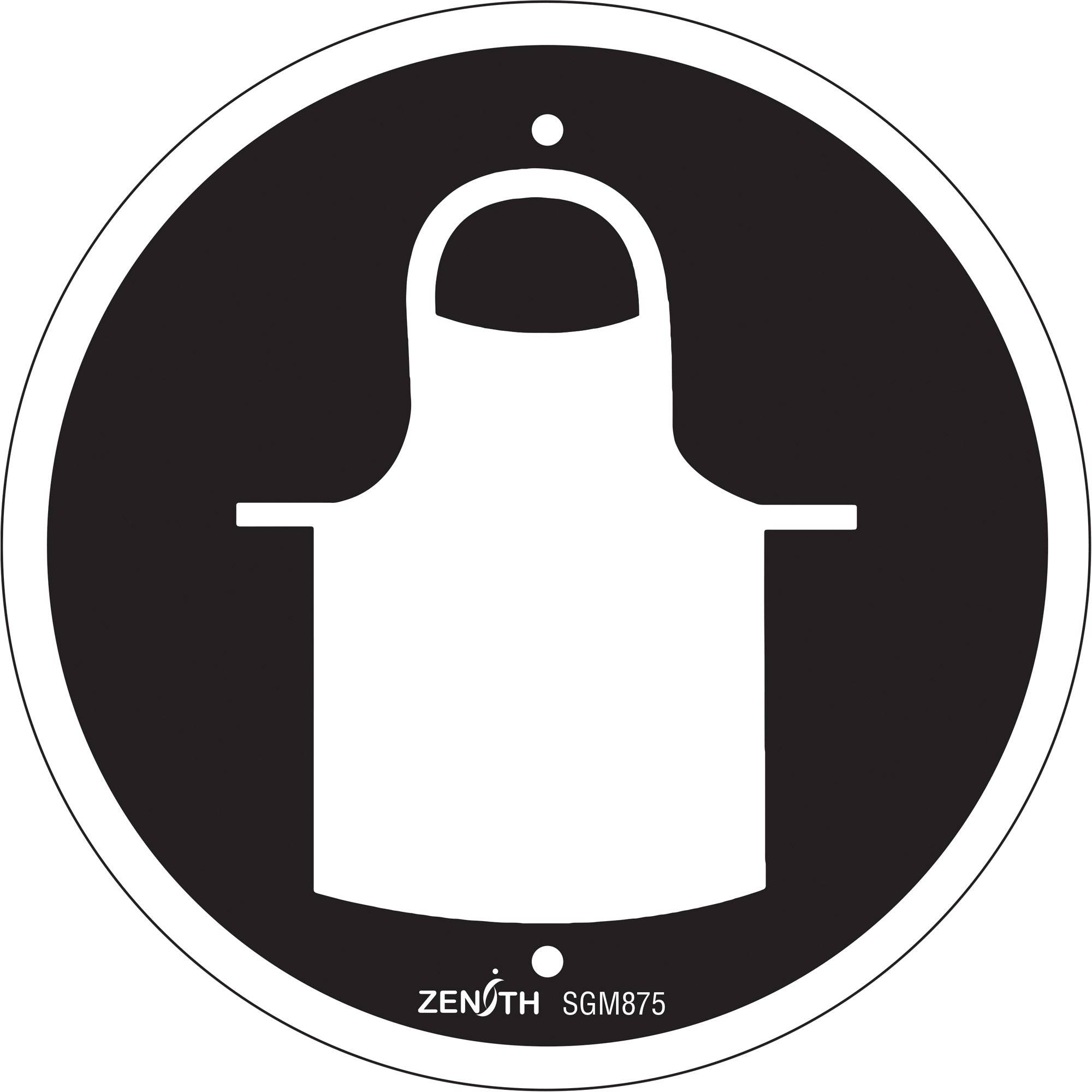 Panneau de sécurité de protection vestimentaire conforme à la norme CSA, 15 x 15 cm, plastique, pictogramme