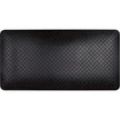 Tapis anti-fatigue, motif en losange, 50 x 97 cm x 1,9 cm, noir, polyuréthane