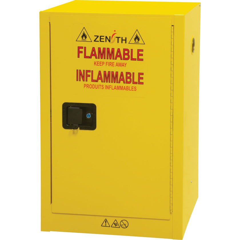 Armoire de stockage pour aérosols inflammables, 12 gallons, 1 porte, 58,4 cm (L) x 88,9 cm (H) x 45,7 cm (P)