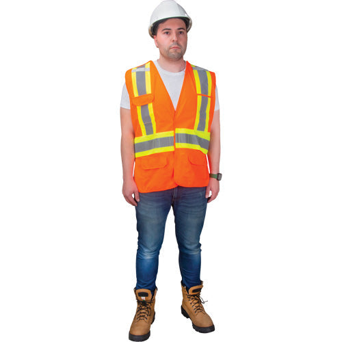 Veste de géomètre à haute visibilité conforme à la norme CSA