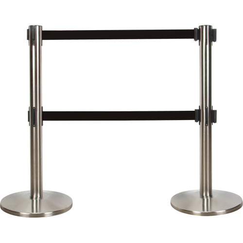 Barrière de contrôle de foule à double ceinture