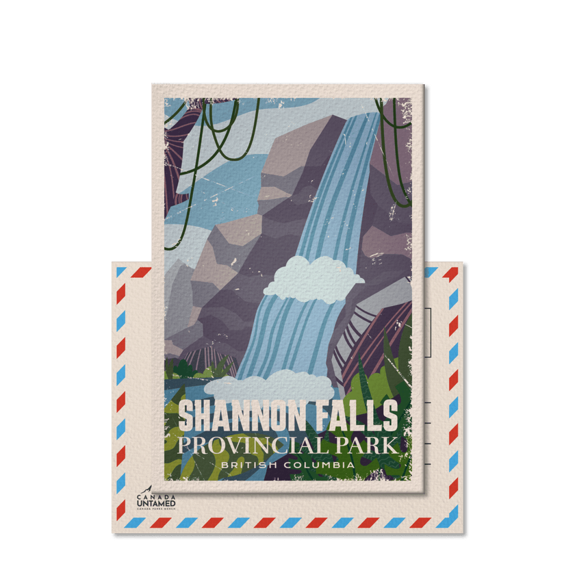 Shannon Falls British Columbia Provincial Park Postcard, Canada Parks