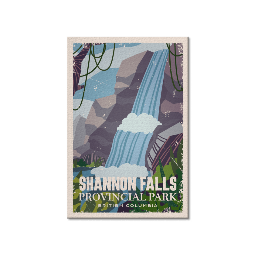 Shannon Falls British Columbia Provincial Park Postcard, Canada Parks