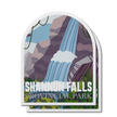 Shannon Falls British Columbia Provincial Park Waterproof Vinyl Sticker, Canada Parks