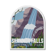 Shannon Falls British Columbia Provincial Park Waterproof Vinyl Sticker, Canada Parks