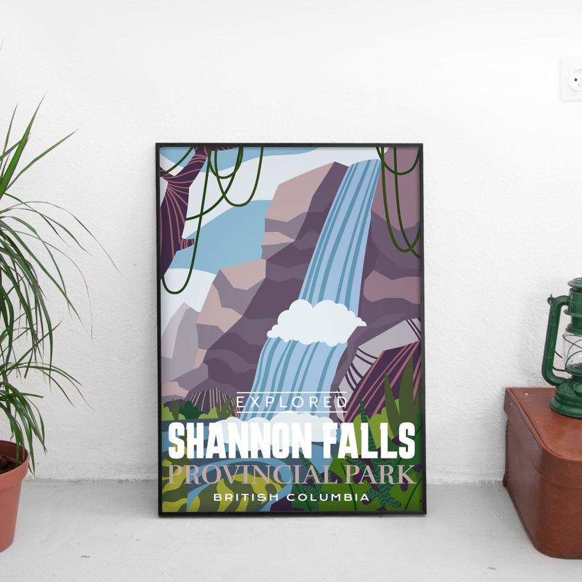 Shannon Falls Provincial Park 'Explored' Poster, Canada Parks