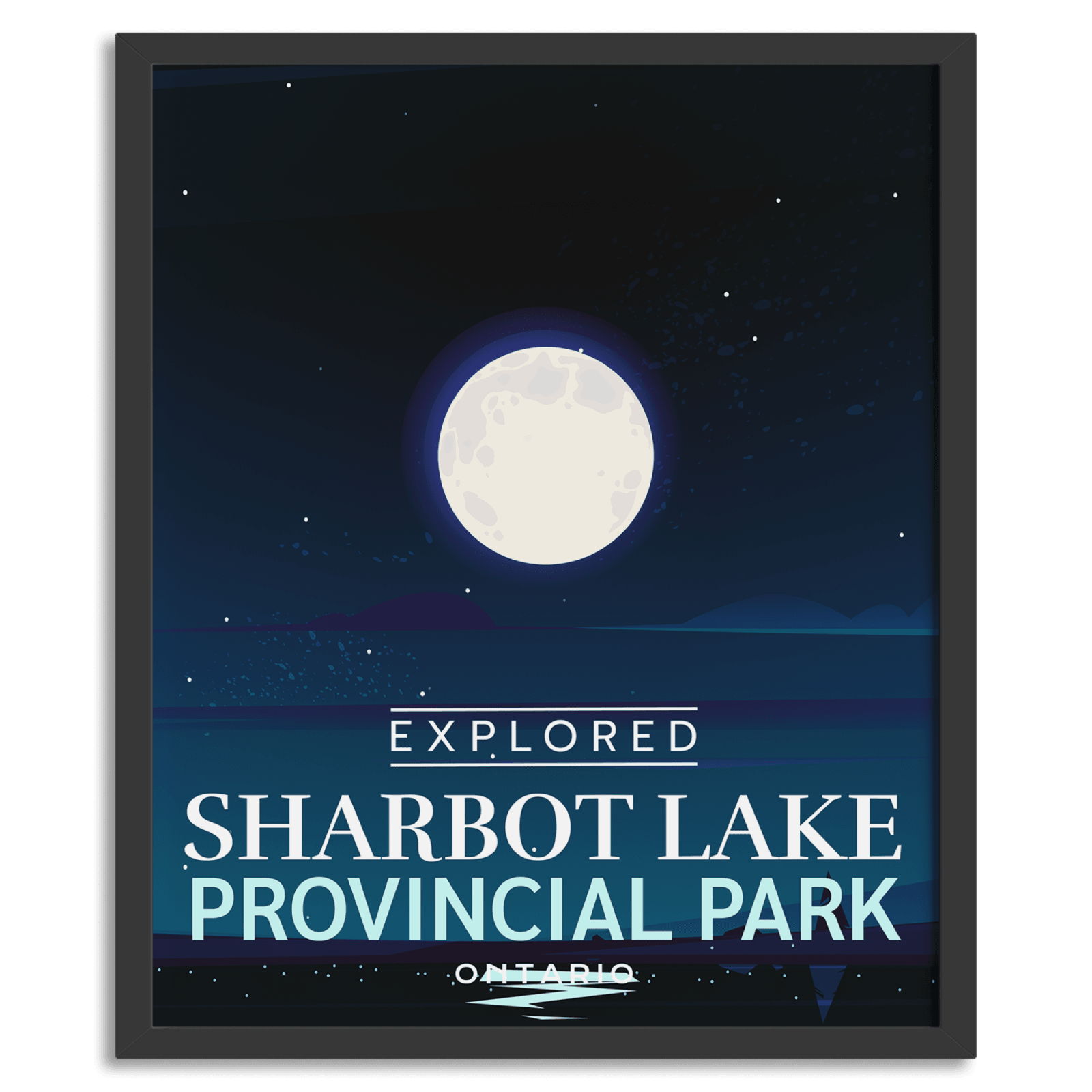 Sharbot Lake Provincial Park 'Explored' Poster, Canada Parks