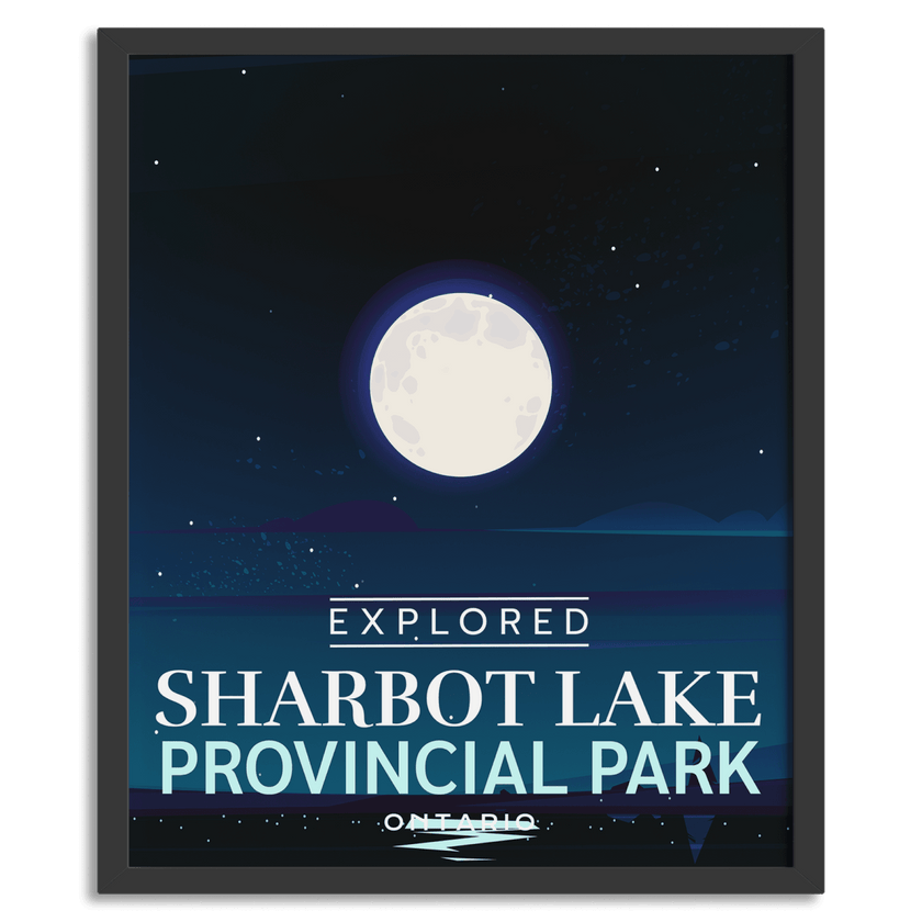 Sharbot Lake Provincial Park 'Explored' Poster, Canada Parks