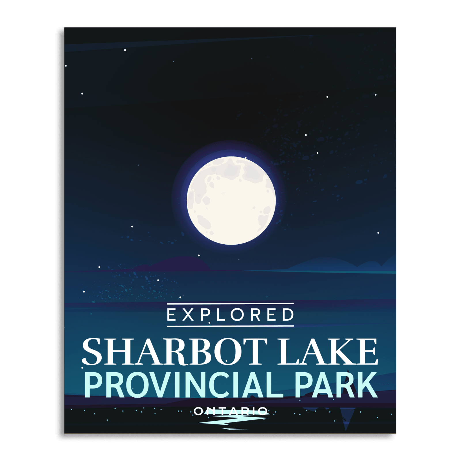 Sharbot Lake Provincial Park 'Explored' Poster, Canada Parks