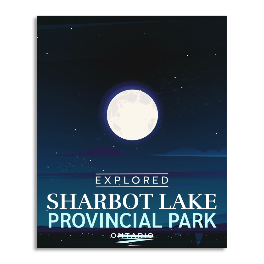 Sharbot Lake Provincial Park 'Explored' Poster, Canada Parks