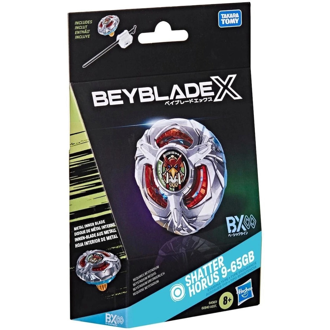 [PREORDER] (Hasbro) Beyblade X - Starter Pack Shatter Horus 9-65GB - TBD