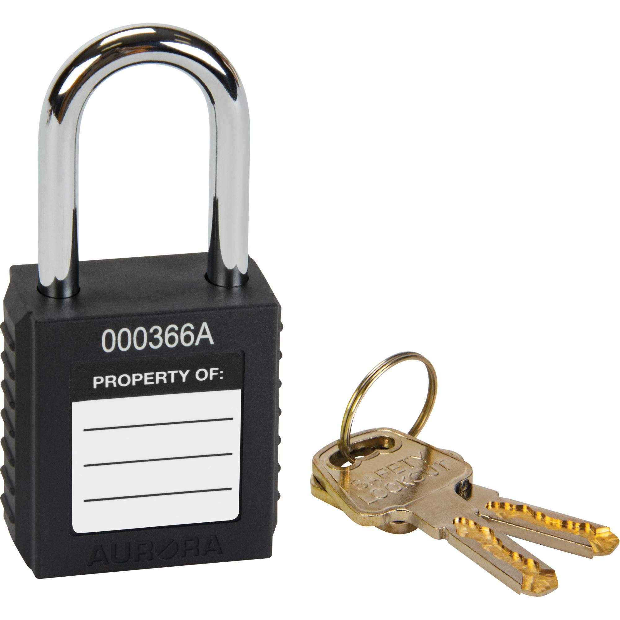 Lock for Lockouts, Safety Padlock, Keyed Different, Thermoplastic, 1-1/2