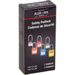 Lock for Lockouts, Safety Padlock, Keyed Different, Thermoplastic, 1-1/2