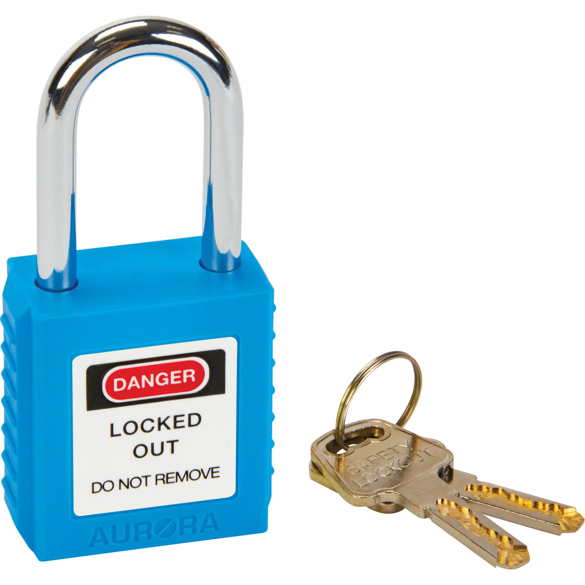 Lock for Lockouts, Safety Padlock, Keyed Different, Thermoplastic, 1-1/2
