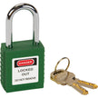 Lock for Lockouts, Safety Padlock, Keyed Different, Thermoplastic, 1-1/2