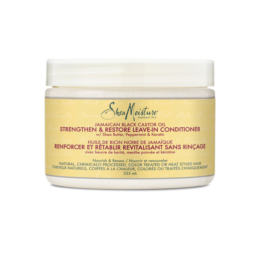 SHEAMOISTURE JAMAICAN BLACK CASTOR OIL STRENGTHENING LEAVE-IN CONDITIONER 11OZ