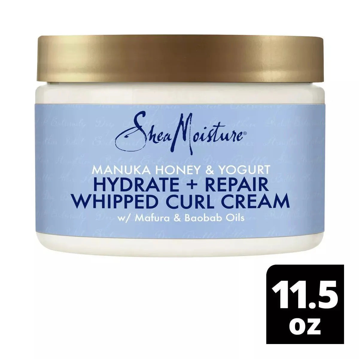 SheaMoisture Manuka Honey + Yogurt Hydrate + Repair Whipped Curl Cream 11.5OZ