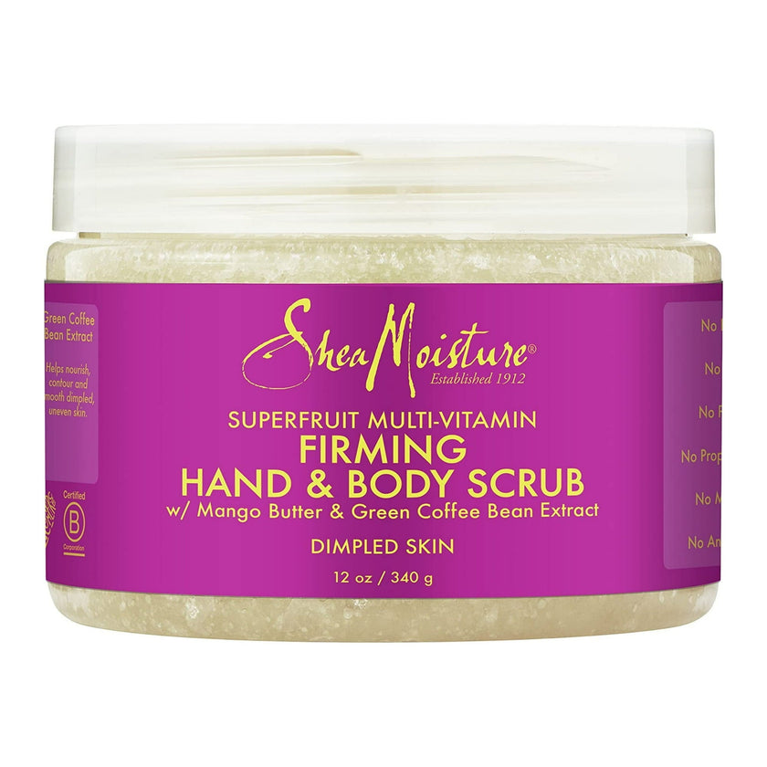 SHEAMOISTURE SUPERFRUIT COMPLEX FIRM HAND BODY SCRUB 12OZ