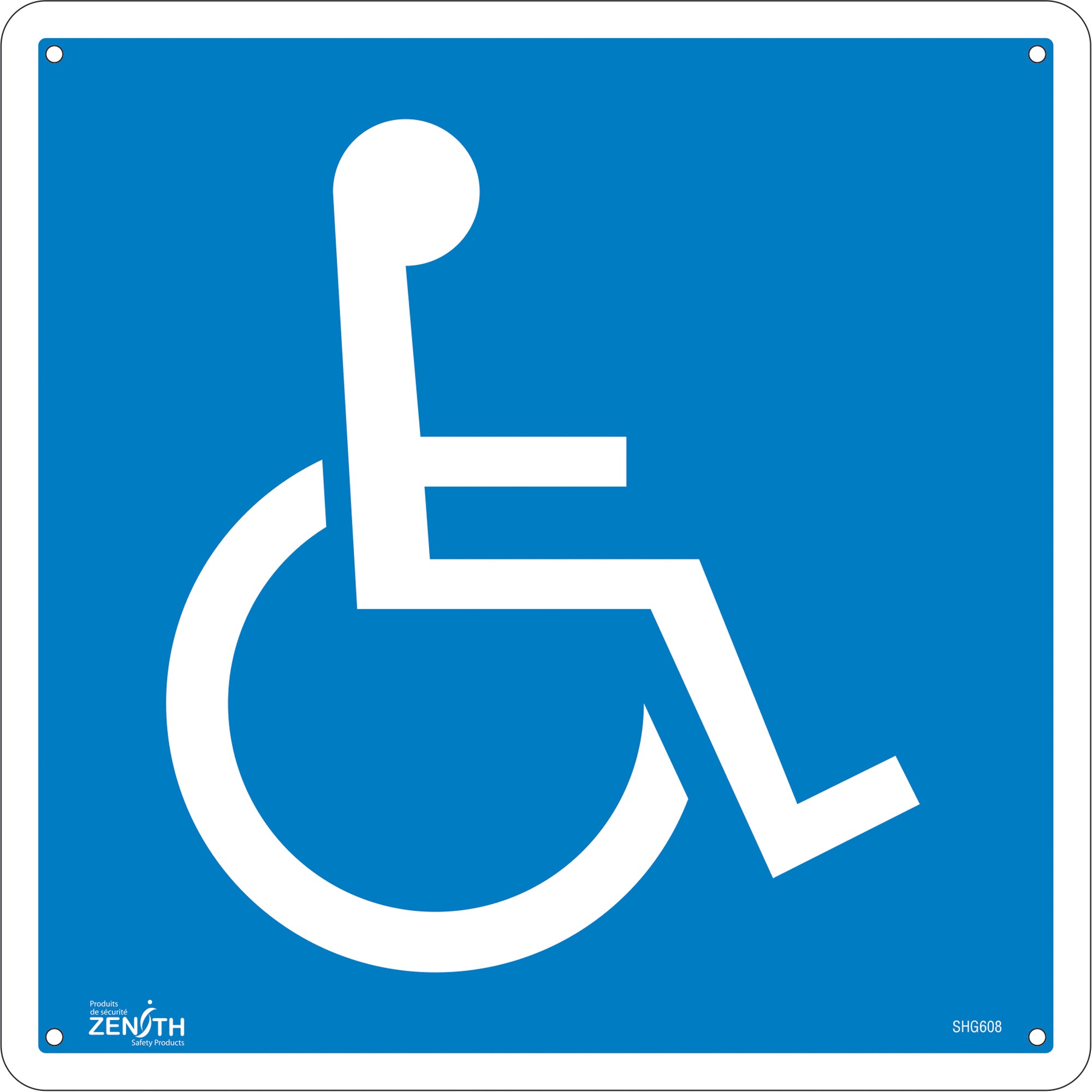 Handicap CSA Standard Safety Sign, 12