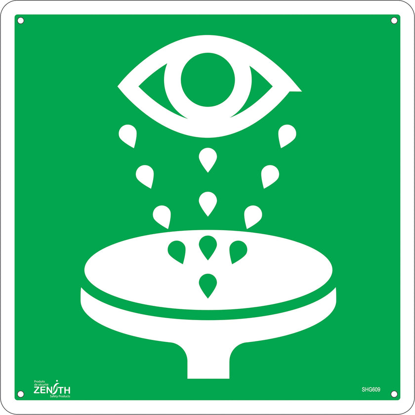 Eye Wash CSA Standard Safety Sign, 12