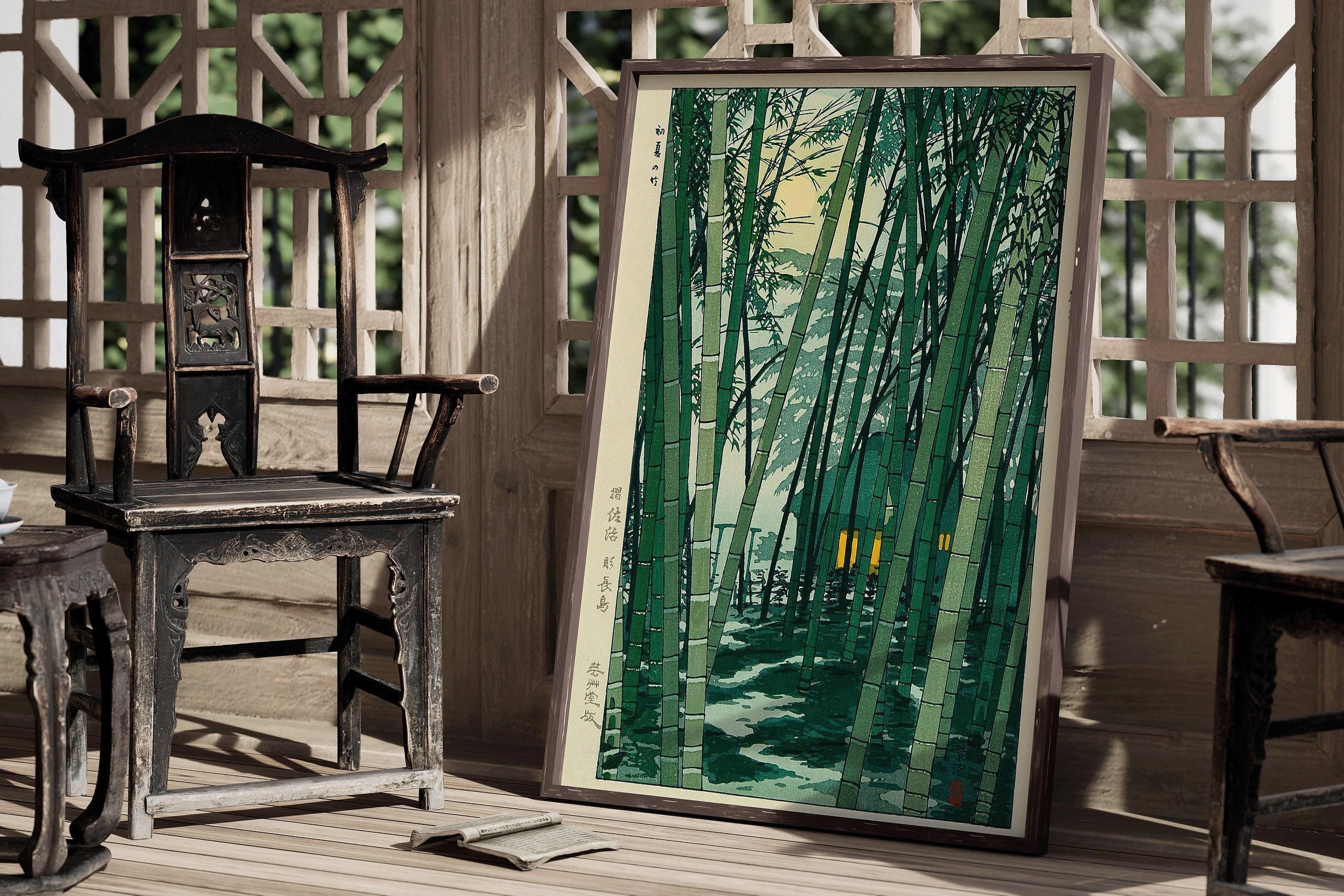 Shiro Kasamatsu Bamboo Forest Giclee Print: Vintage Japanese Woodblock Art