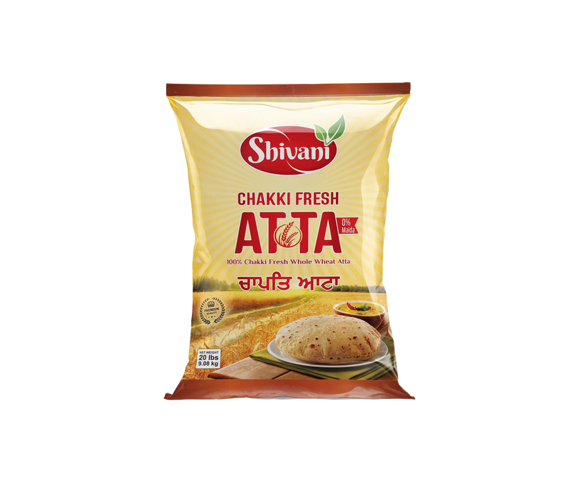 Shivani Chakki fresh Atta 9.08 (20Lb)