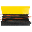 Protecteur de câble en polyuréthane, 3 canaux, 90 cm L x 50 cm l x 7,6 cm H