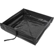 Barrière de confinement de déversement pliable et enroulable, capacité de 15 gallons US, 2' L x 2' l x 6