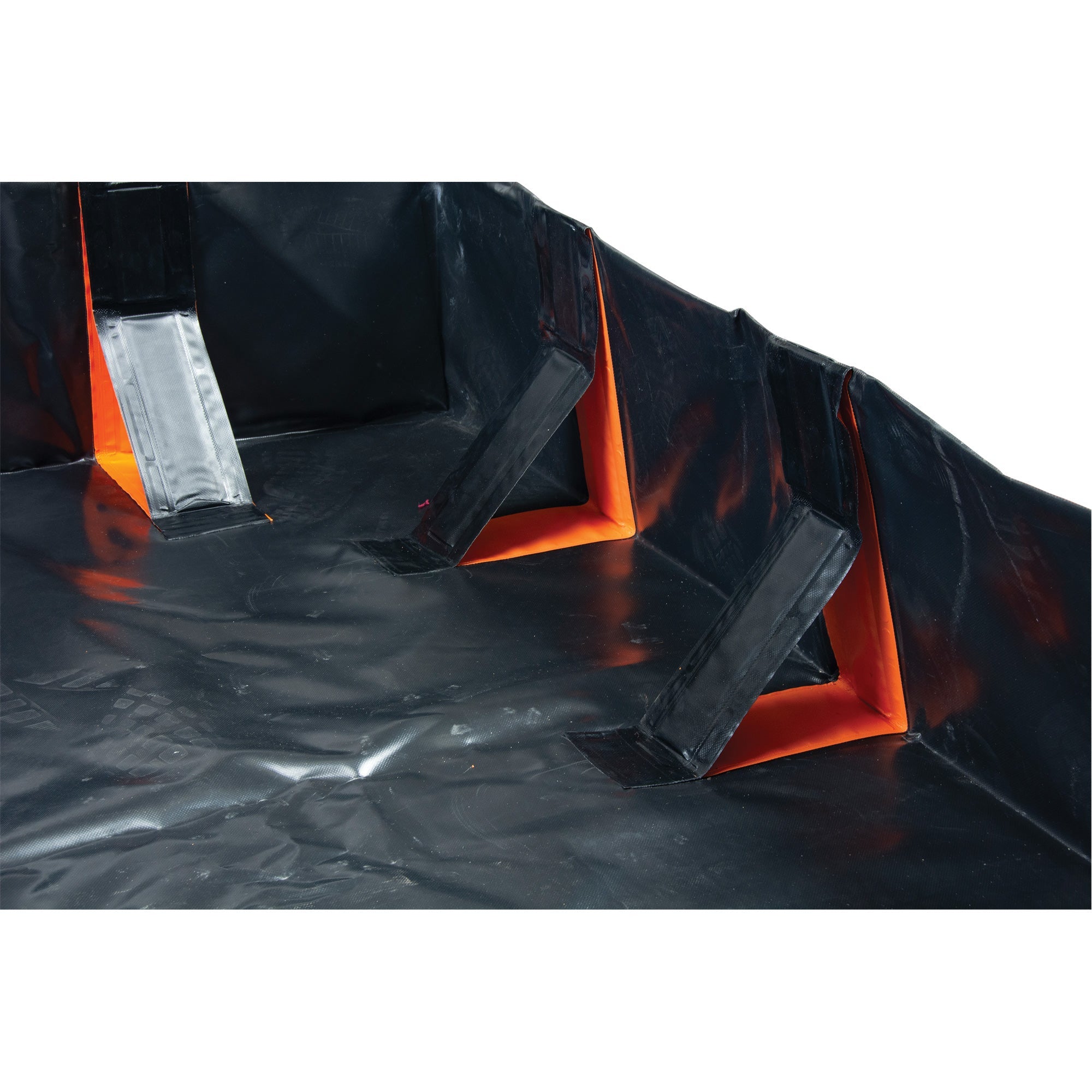 IBX Wall Pop-Up Berm, capacité de 1077 gallons US, 3,66 m de large x 3,66 m de long x 30,5 cm de haut, support à encliquetage.