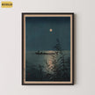 Shoda Koho Moonlit Sea Giclee Print: Vintage Japanese Ukiyo-e Art