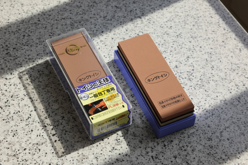 KING Japanese Whetstone Combination Grit #800/#6000 – Double-Sided Knife Sharpening Stone