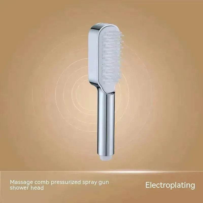 Shower Supercharged Shower Head With Bath Brush