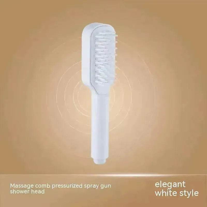 Shower Supercharged Shower Head With Bath Brush