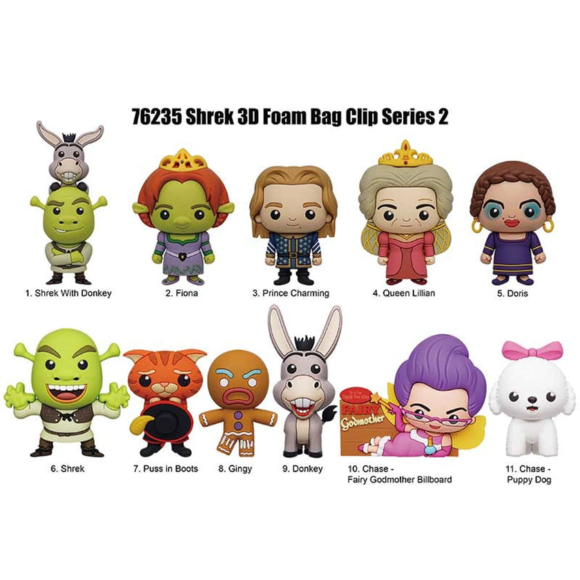 Shrek Series 2 Mystery 3D Foam Bag Clip