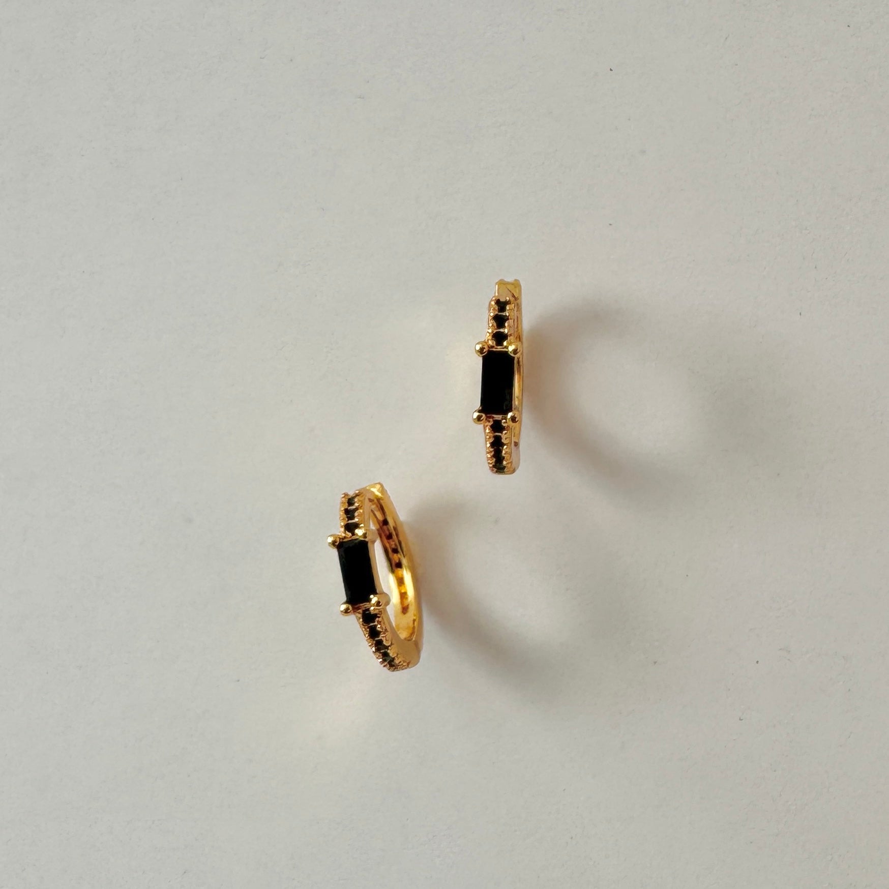 Sia Stone Huggies- Black Zirconia