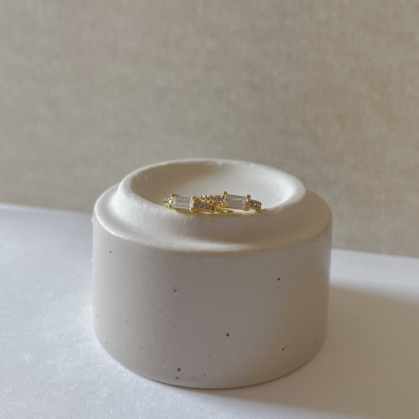 Sia Stone Huggies- White Zirconia