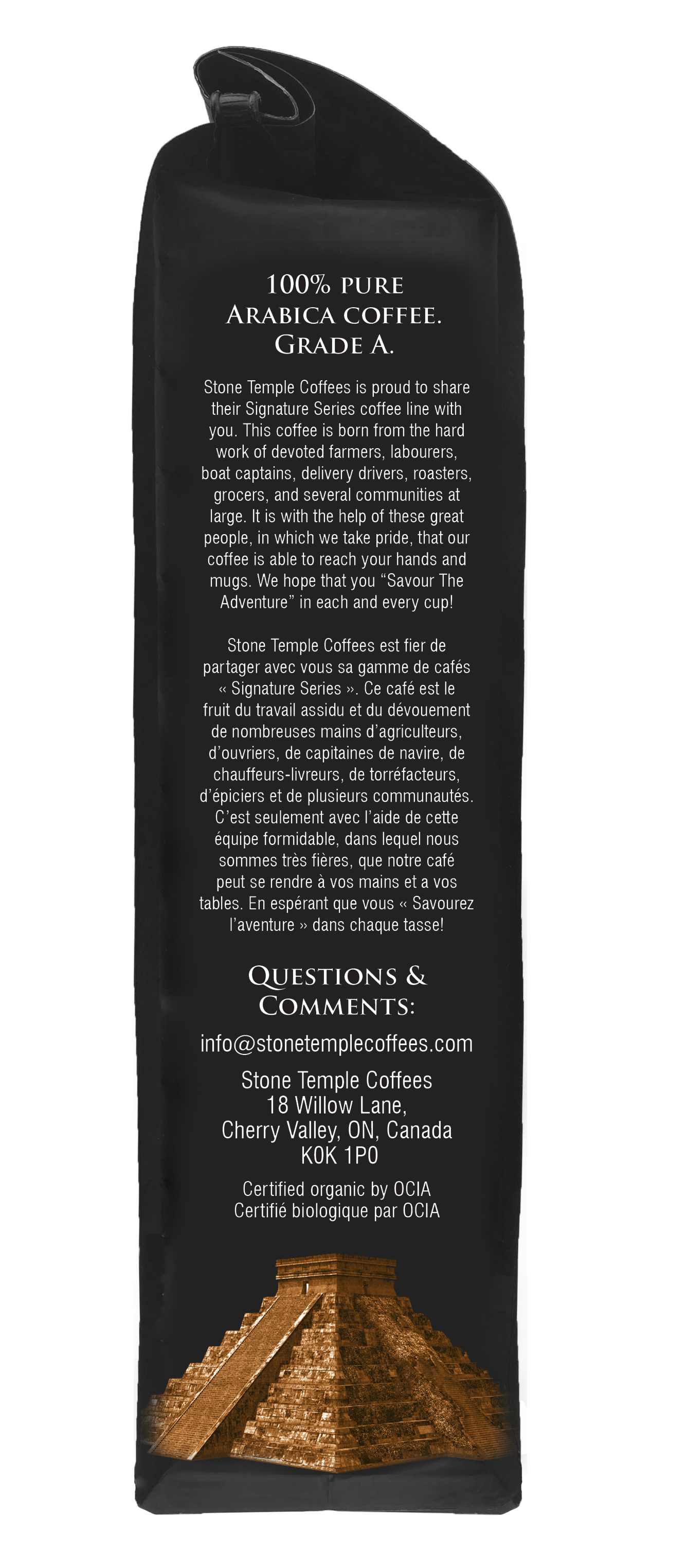 Aztec Dawn - Ground, Light Roast, Certified Organic OCIA/ Fairtrade Coffee 1lb/454g