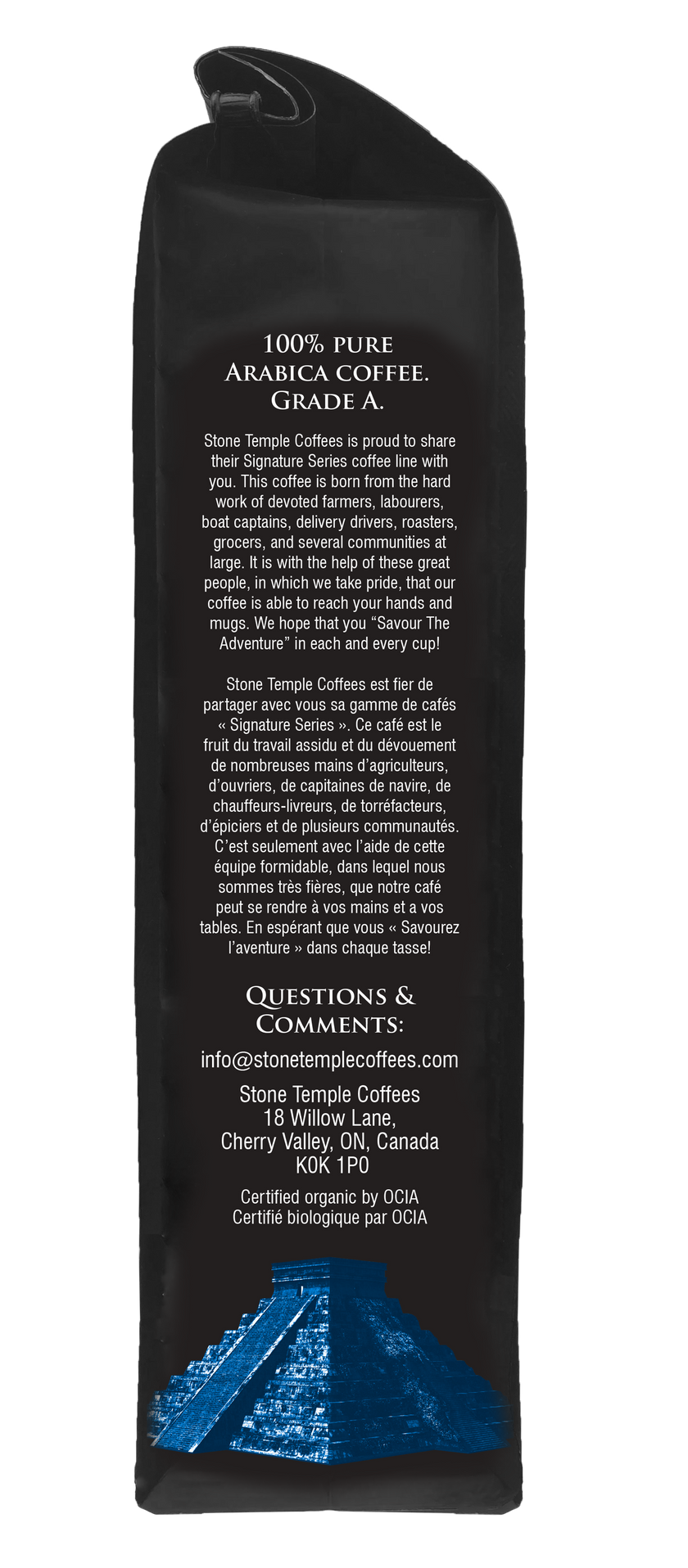 Espresso - Ground, Espresso Roast, Certified Organic OCIA/ Fairtrade Coffee 1lb/454g