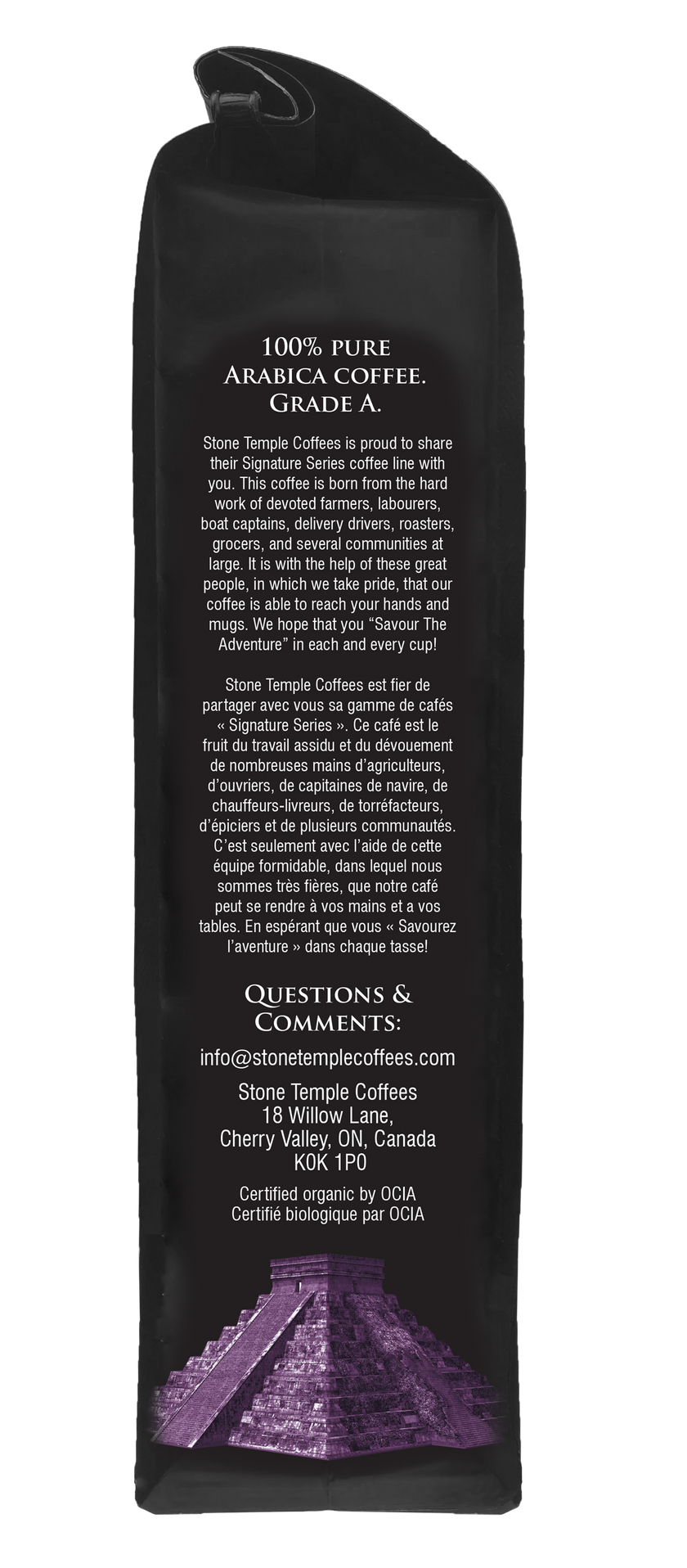 Indonesian Sumatra - Ground, Medium Roast, Certified Organic OCIA/ Fairtade Coffee 1lb/454g