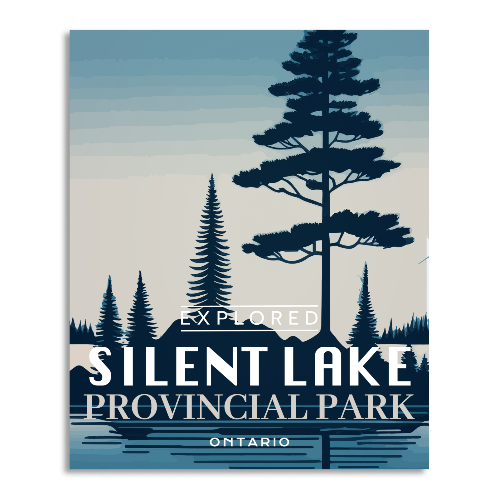 Silent Lake Provincial Park 'Explored' Poster, Canada Parks