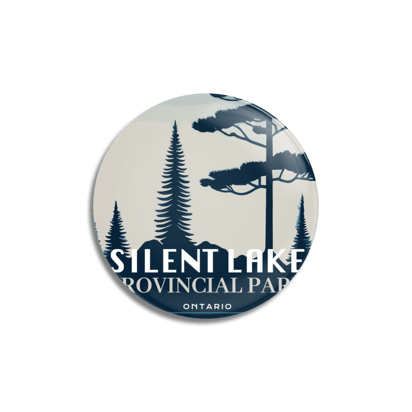 Silent Lake Provincial Park of Ontario Pinback Button, Canada Parks