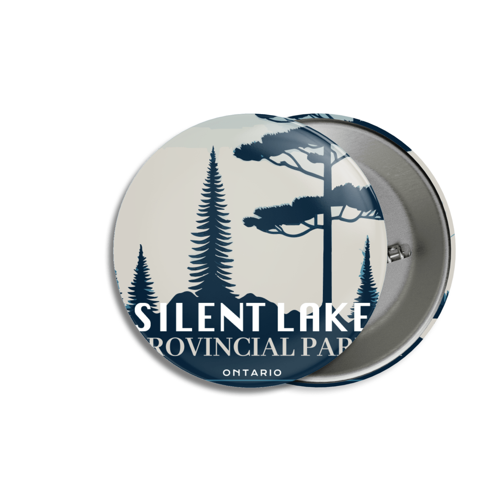 Silent Lake Provincial Park of Ontario Pinback Button, Canada Parks