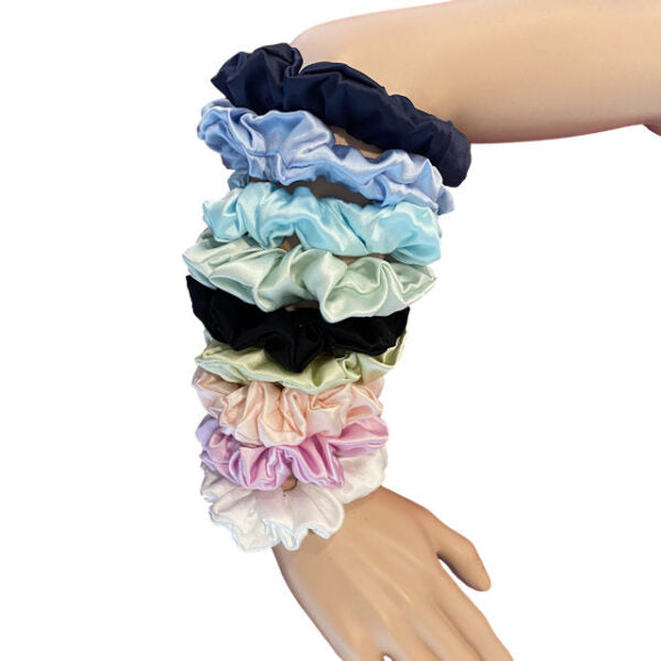 Silk Hair Scrunchie Lime