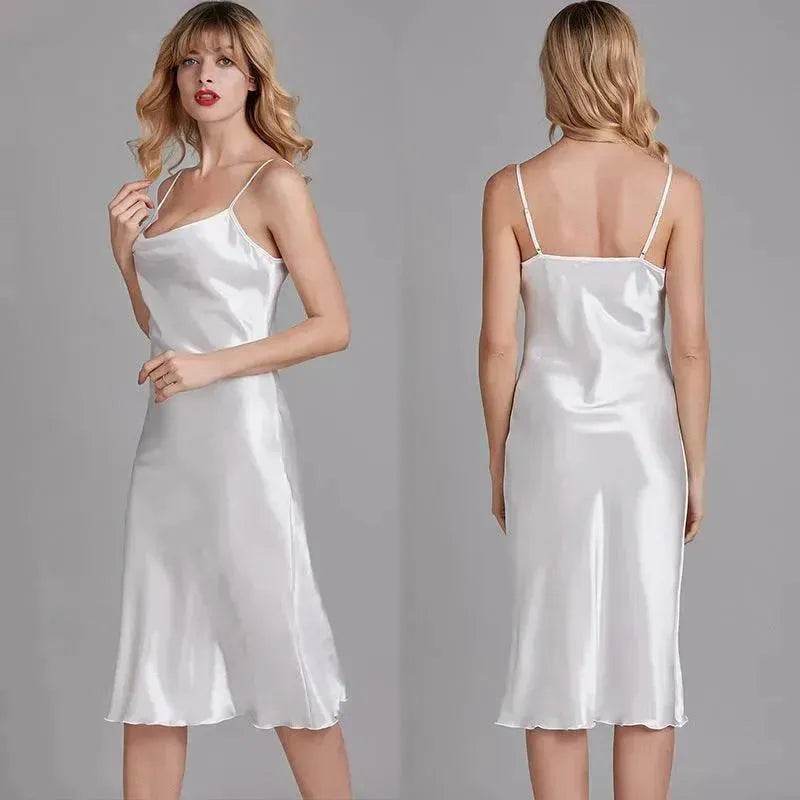 Silk Ice Silk Pajamas Ladies Thin Homewear