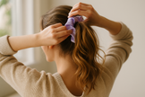 Silk Hair Scrunchie Lilac