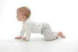 Organic Cotton Pullover Pant (Silver cloud stripe)